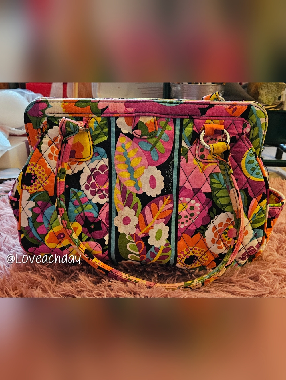 Retired✨️Vera Bradley "Va Va Bloom" Quilted Tote